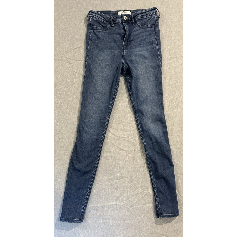 Hollister Jeans Size 3R W26 Juniors High Rise Jean Legging Blue Denim